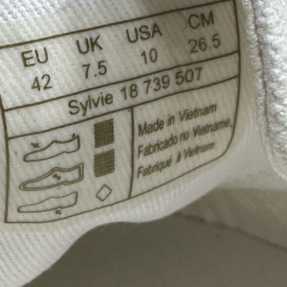 Scotch and Soda Platform Canvas Sneakers Yellow Women's Size 10 - Picture 8 of 8